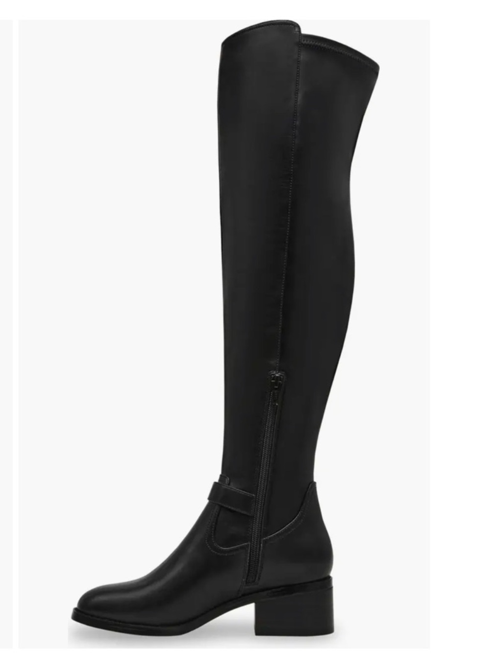 DV by Dolce Vita Elyse Over-The-Knee Buckle Block Heel Riding Boots Size 6.5 NEW - Picture 3 of 9